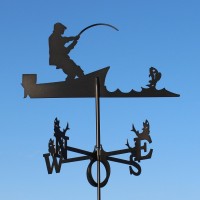 Weathervane Fisherman