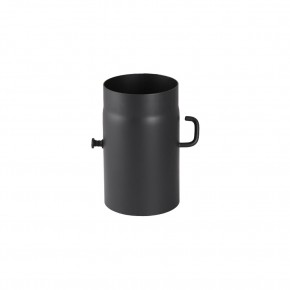 Flue pipe clap Ø120mm 25cm black