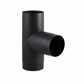 Suitsutoru kolmik Ø150mm 90° must