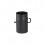 Flue pipe clap Ø150mm 25cm black