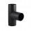 T- Pipe Ø180mm 90° black