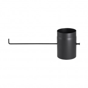 Flue pipe clap Ø180mm 25cm black