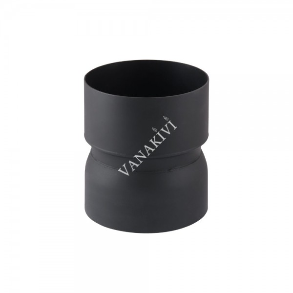 Flue pipe anticondense flange Ø200mm 25cm black