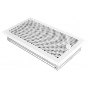 Ventilaton grate Classic 16x32cm with venetian blind white