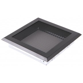 Ventilaton grate Classic 16x16cm black matt