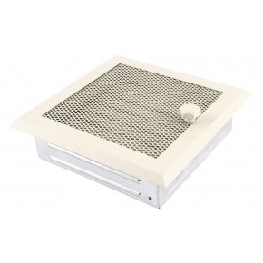 Ventilaton grate Classic 16x16cm with venetian blind glittery cream
