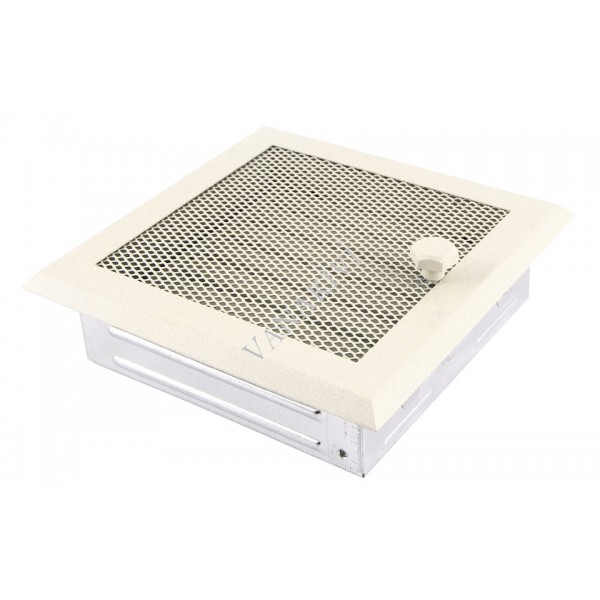 Ventilaton grate Classic 16x16cm with venetian blind glittery cream