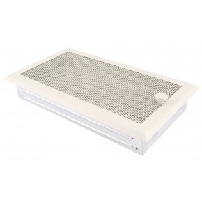 Ventilaton grate Classic 16x32cm with venetian blind glittery cream