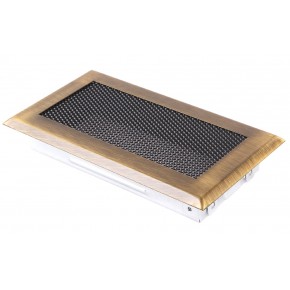 Ventilaton grate Classic 10x20cm brass patina