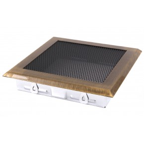 Ventilaton grate Classic 16x16cm brass patina