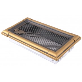 Ventilaton grate Retro 10x20cm golden patina