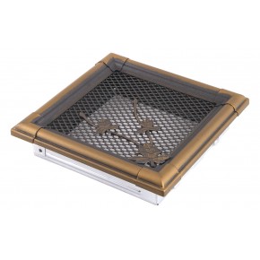 Ventilaton grate Retro 16x16cm golden patina