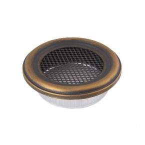 Ventilaton grate Retro Ø125mm golden patina