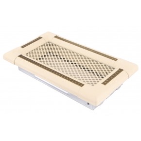 Ventilaton grate Exclisive 10x20cm ivory / brass-patina