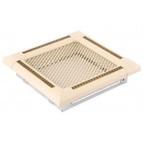 Ventilaton grate Exclisive 16x16cm ivory / brass-patina