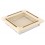 Ventilaton grate Exclisive 16x16cm ivory / brass-patina