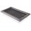 Ventilaton grate Exclisive 16x32cm with venetian blind graphite / brass-patina