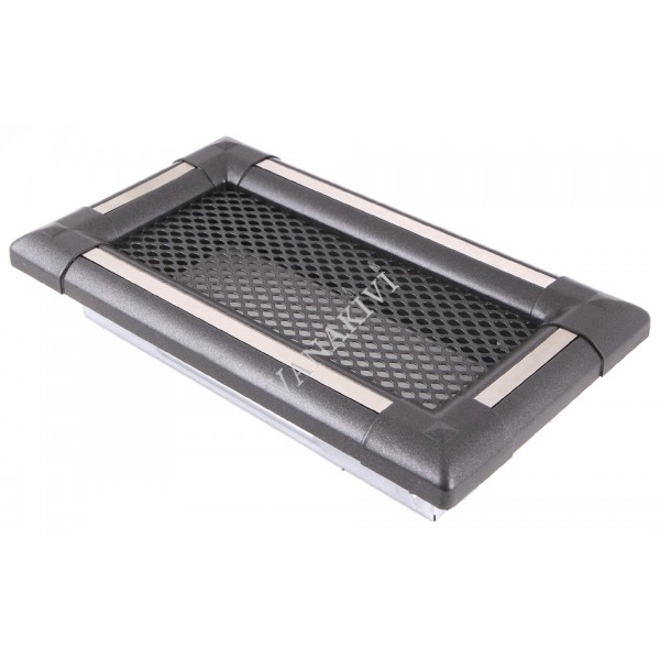 Ventilaton grate Exclisive 10x20cm graphite / inox