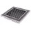 Ventilaton grate Deco 16x16cm silver patina
