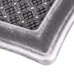Ventilaton grate Deco 16x16cm with venetian blind silver patina