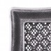 Ventilaton grate Deco 16x16cm with venetian blind silver patina