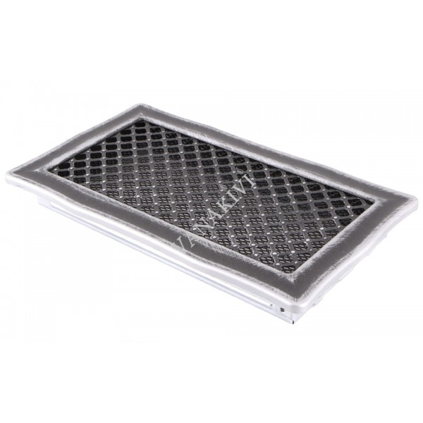 Ventilaton grate Deco 16x32cm silver patina
