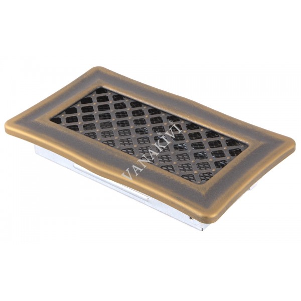 Ventilaton grate Deco 10x20cm golden patina