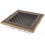 Ventilaton grate Deco 16x16cm golden patina