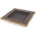 Ventilaton grate Deco 16x16cm golden patina
