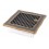 Ventilaton grate Deco 16x16cm with venetian blind golden patina