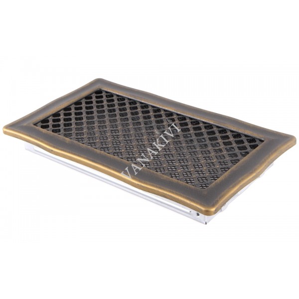 Ventilaton grate Deco 16x32cm golden patina