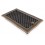 Ventilaton grate Deco 16x32cm with venetian blind golden patina