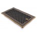 Ventilaton grate Deco 16x32cm with venetian blind golden patina