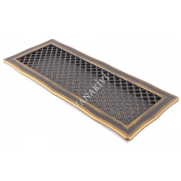 Ventilaton grate Deco 16x45cm golden patina
