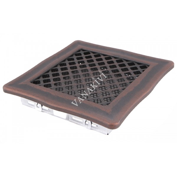 Ventilaton grate Deco 16x16cm copper patina