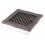 Ventilaton grate Deco 16x16cm with venetian blind copper patina