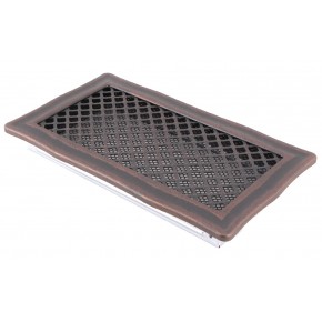 Ventilaton grate Deco 16x32cm copper patina