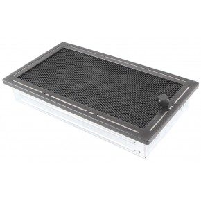 Ventilaton grate Trend 16x32cm with venetian blind graphite