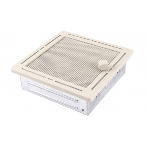 Ventilaton grate Trend 16x16cm with venetian blind glittery cream