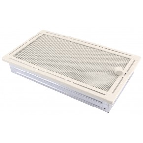 Ventilaton grate Trend 16x32cm with venetian blind glittery cream