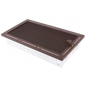 Ventilaton grate Trend 16x32cm with venetian blind glittery brown
