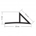 Chamfer with nail flange 11mm L=2500mm