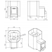 Sauna stove Stoveman 16-M-LS