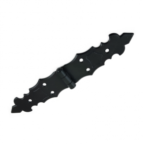 Decorative French hinge ZFD200C 200x2mm black