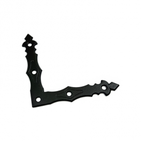 Dcorative door angle 150x150x25x2,5mm black