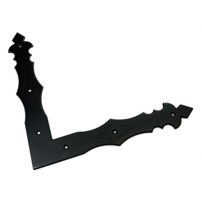 Dcorative door angle 300x300x40x4,0mm black