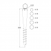 Ground screw post support PWO 68x550mm