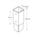 Drive-in post support 45x45x550mm