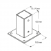 Base post support 70x70x150mm