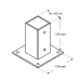Base post support 90x90x150mm
